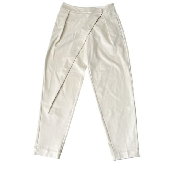 SKFK Goiane Ankle Length Pants Crossover Pleat Flap Cream EU 38 | US 6 Reg $149 - Picture 4 of 12